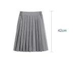 School Girls Student Uniform Black Pleated Skirts Elastic Waist Japanese Style Women Cosplay Cosutme Base Preppy Style