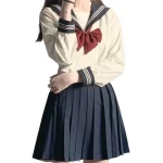 Japanese JK Uniform Orthodox Basic Style Sailor Suit Kansai Collar College Style Suit Cosplay School Students Clothing Uniform
