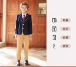 High School Uniform British Winter Jacket Suit Student Young Include Blazer Shirt Skirt 180