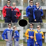 Men work clothing reflective safety working uniforms factory workshop mechanical repairman labor protection workwear two tones5X