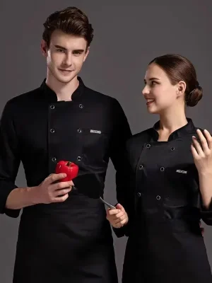 Summer Hotel Restaurant Cafeteri Back Kitchen Breathable Mesh Chef Work Uniform for Men and Women Short Sleeved
